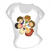 Женская футболка "Детки" с принтом
