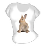 Женская футболка "Заяц" с принтом