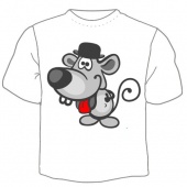 Семейная футболка "Мышь" с принтом
