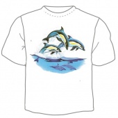 Мужская футболка "Дельфины 1" с принтом