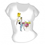 Женская футболка "Картинки 3" с принтом