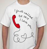 Парная футболка "Телефон любви" мужская с принтом