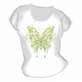 Женская футболка "Бабочка" с принтом