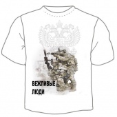 Мужская футболка "Вежливые люди 3" с принтом на сайте mosmayka.ru