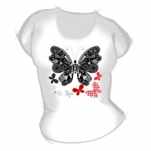 Женская футболка "Бабочка 6" с принтом