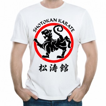 Мужская футболка "Шотокан каратэ" с принтом на сайте mosmayka.ru