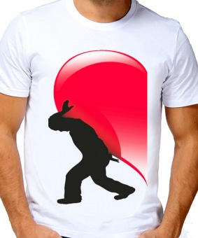 Парная футболка "Сердце 2" мужская с принтом на сайте mosmayka.ru