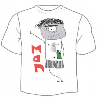 Мужская футболка "Мен" с принтом на сайте mosmayka.ru