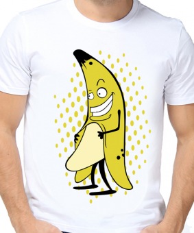 Парная футболка "Банан" мужская с принтом на сайте mosmayka.ru