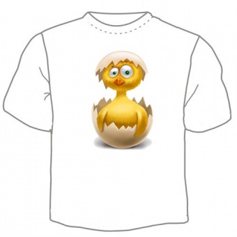 Детская футболка "Цыплёнок" с принтом на сайте mosmayka.ru
