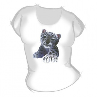 Женская футболка "Тигрёнок 1" с принтом на сайте mosmayka.ru
