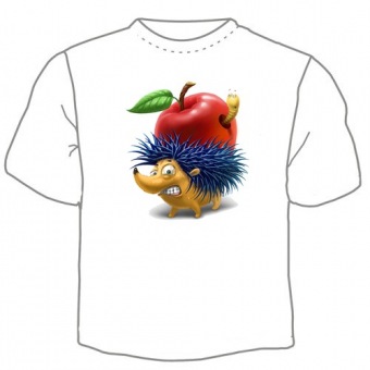 Детская футболка "Ёж" с принтом на сайте mosmayka.ru