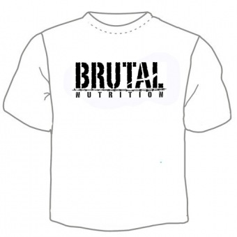 Мужская футболка "Брутал" с принтом на сайте mosmayka.ru