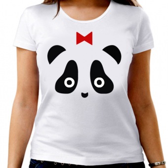 Парная футболка "Панда"женская с принтом на сайте mosmayka.ru