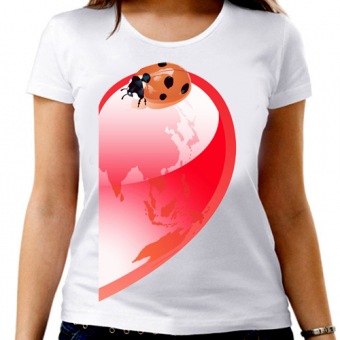 Парная футболка "Сердце 1" женская с принтом на сайте mosmayka.ru
