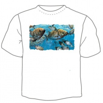 Мужская футболка "Рыбы 2" с принтом на сайте mosmayka.ru