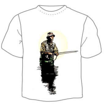 Мужская футболка "Рыбак 4" с принтом на сайте mosmayka.ru