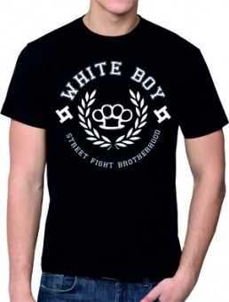 Парная футболка "Вайт бой" мужская с принтом на сайте mosmayka.ru