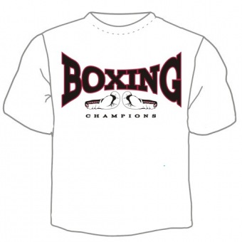 Мужская футболка "Бокс" с принтом на сайте mosmayka.ru
