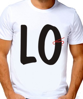 Парная футболка "LOVE" мужская с принтом на сайте mosmayka.ru