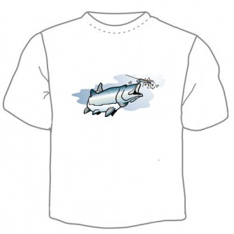 Мужская футболка "Рыбы" с принтом на сайте mosmayka.ru