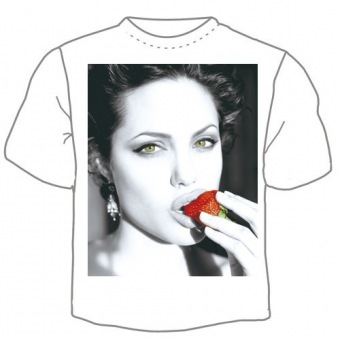 Мужская футболка "Анджелина Джоли" с принтом на сайте mosmayka.ru