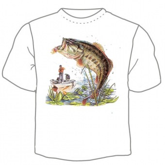 Мужская футболка "Рыба 21" с принтом на сайте mosmayka.ru