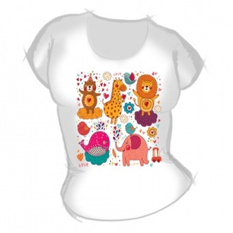 Женская футболка "Детские рисунки 2 1" с принтом на сайте mosmayka.ru