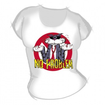 Женская футболка "Нет проблем" с принтом на сайте mosmayka.ru