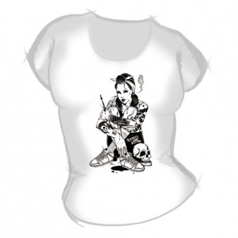 Женская футболка "Девушка 1" с принтом на сайте mosmayka.ru