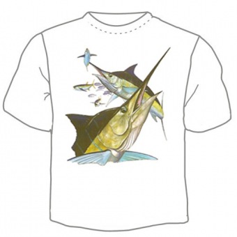 Мужская футболка "Рыбы 37" с принтом на сайте mosmayka.ru