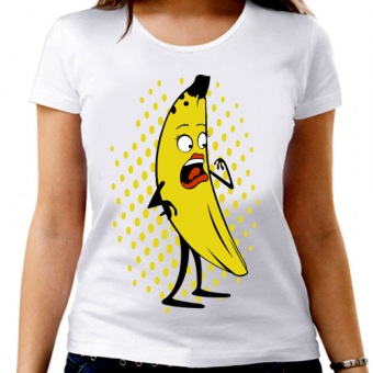 Парная футболка "Банан" женская с принтом на сайте mosmayka.ru