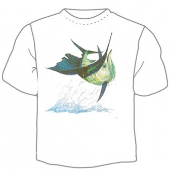 Мужская футболка "Рыбы 35" с принтом на сайте mosmayka.ru