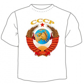 Мужская футболка "Герб СССР" с принтом на сайте mosmayka.ru