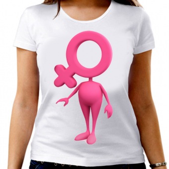 Парная футболка "Венера" женская с принтом на сайте mosmayka.ru