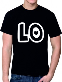 Парная футболка "Любовь 8" мужская с принтом на сайте mosmayka.ru