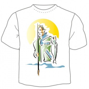 Мужская футболка "Рыбак 5" с принтом на сайте mosmayka.ru