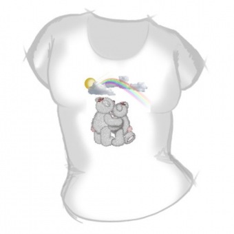 Женская футболка "Мишки радуга" с принтом на сайте mosmayka.ru
