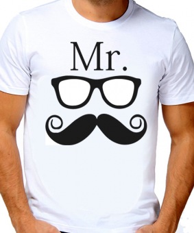 Парная футболка "Мистер" мужская с принтом на сайте mosmayka.ru