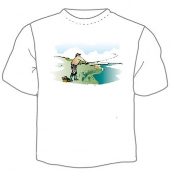 Мужская футболка "Рыбалка" с принтом на сайте mosmayka.ru