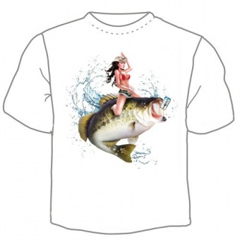 Мужская футболка "Рыба" с принтом на сайте mosmayka.ru