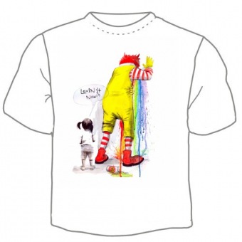Мужская футболка "Макдональд" с принтом на сайте mosmayka.ru