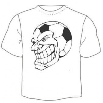 Мужская футболка "Мяч 3" с принтом на сайте mosmayka.ru