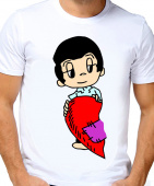 Парная футболка "Love is 1" мужская с принтом на сайте mosmayka.ru