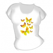 Женская футболка "Бабочки 7" с принтом