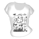 Женская футболка "Кошки трава" с принтом на сайте mosmayka.ru