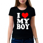 Парная футболка "Гёрл" женская с принтом на сайте mosmayka.ru