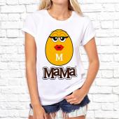 Женская футболка "Ммдемс Мама" с принтом