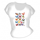Женская футболка "Бабочки 6" с принтом