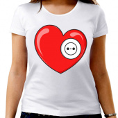 Парная футболка "Розетка" женская с принтом